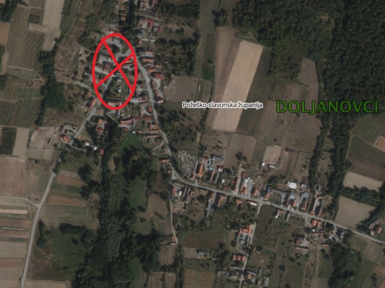 Obavijest o zatvaranju ceste u Doljanovcima