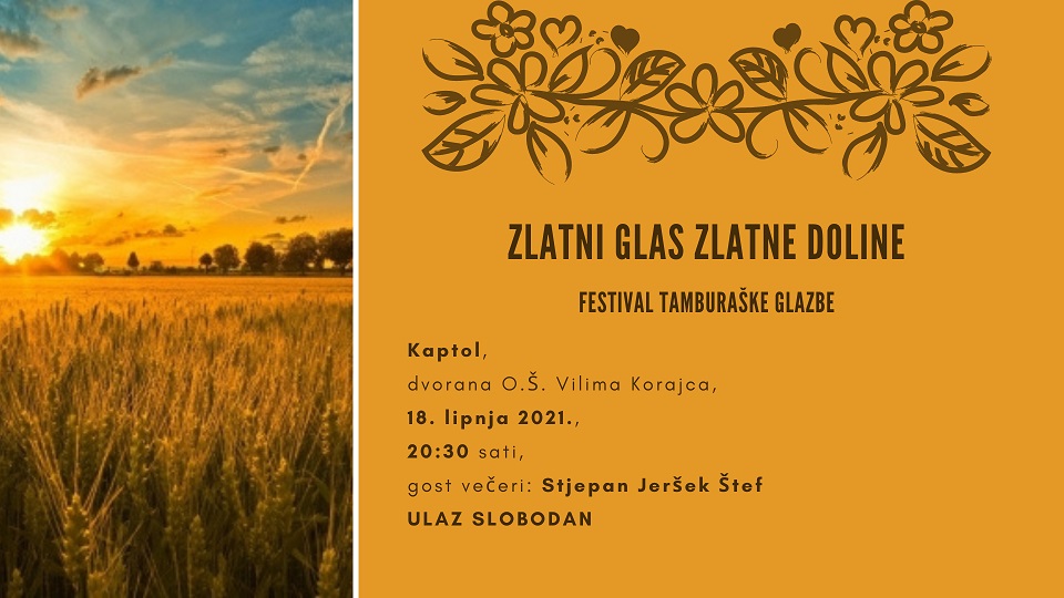 Zlatni glas Zlatne doline 2021. 